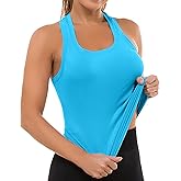 MathCat Workout Tops for Women Seamless Basic Sleeveless Muscle Tank Tops Racerback Athletic Yoga Running Daily Shirts