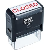 StampExpression - Closed Office Self Inking Rubber Stamp - Red Ink (A-5235)