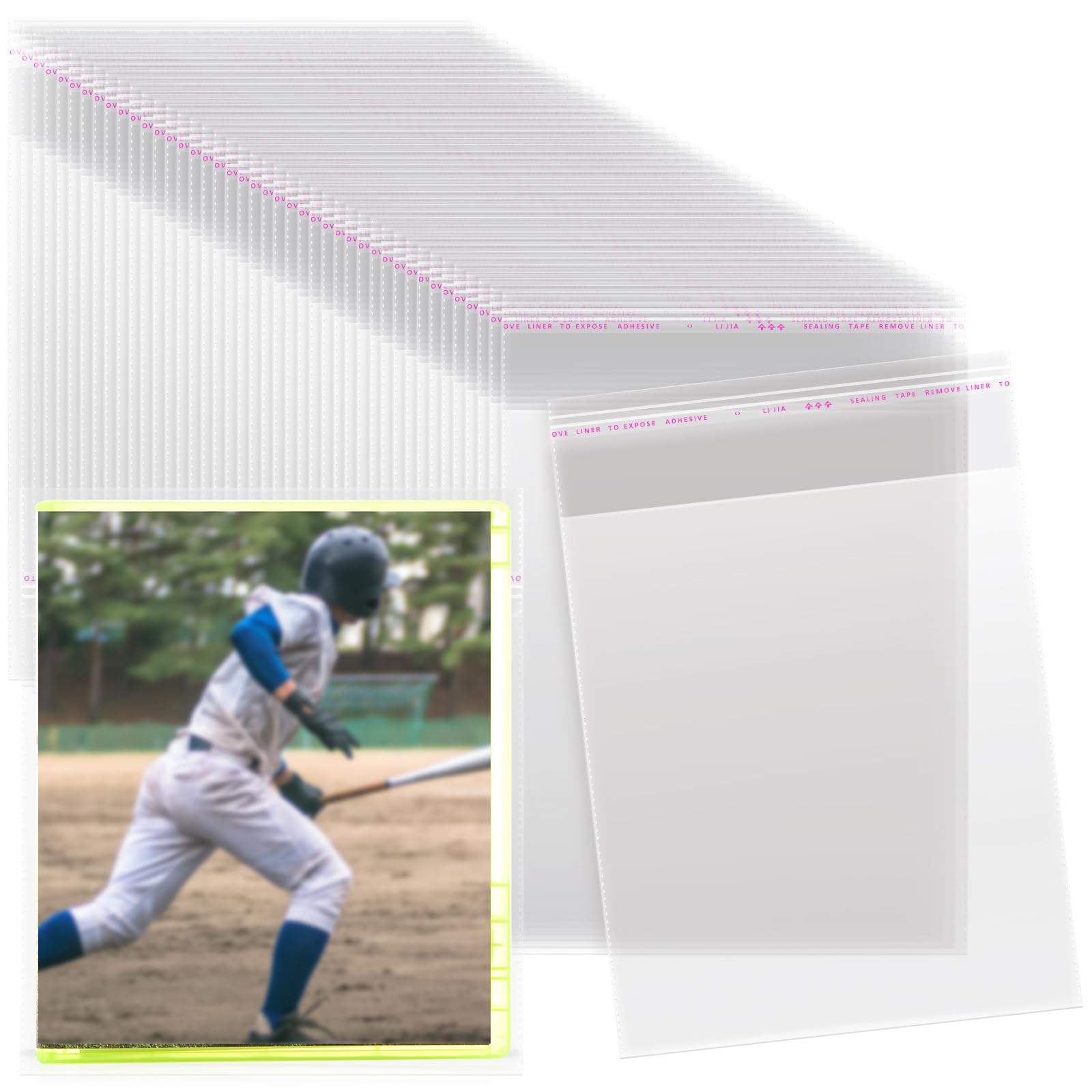 Feifeiya 100 Pcs Clear Video Game Protectors Resealable Compatible with Steelbook Box, 6.1 x 6.97 Inches, Compatible with PS3 PS4 PS5 Arrow Video Criterion Collection
