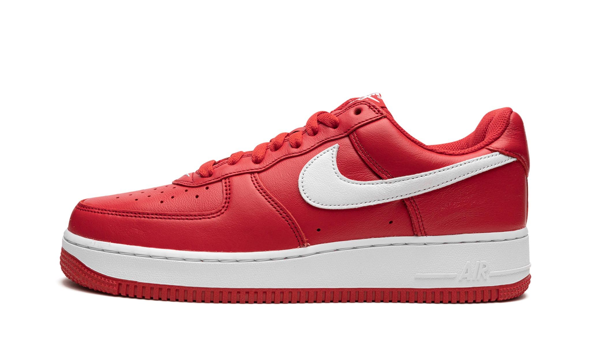 NIKE Men's Court Vision Low Sneaker, University Red
