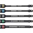 GEARWRENCH 5 Piece 1/2" Drive Torque Limiting Impact Extension Set | 89650
