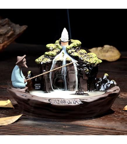 Amazon.com: Guilin Landscape Backflow Incense Burner Incense Cone