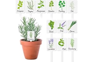 24Pack Garden Herb Markers Acrylic Plant Label Signs 12 Styles Waterproof Plant Marker Reusable Garden Stake Tags Planted Her