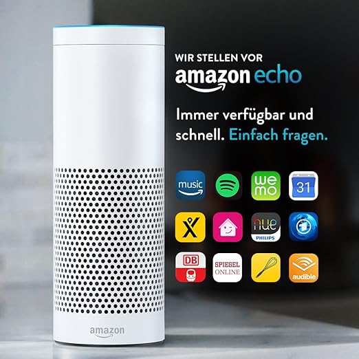 Amazon Echo, Zertifiziert und generalüberholt, Weiß (Vorherige Generation)