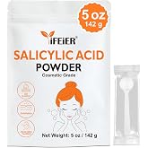 iFEiER 100% Pure Salicylic Acid Powder | Cosmetic Grade Salicylic Acid 5oz (142g) | acido salicilico for DIY BHA Exfoliant for Skincare, Body, Hair &amp; Industrial Use