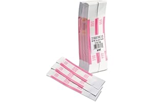 Coin-Tainer 400250 Currency Straps, Pink, $250 in Dollar Bills, 1000 Bands/Pack
