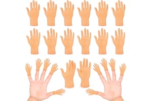 RCLXL 30 Pcs Tiny Finger Hands Mini Fingers Funny Hand Puppets, Miniature Small Hands for Finger Puppets Show, Gag Performance, Cute Little Hand Finger for Party Favors