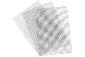 TIMESETL 3 Pcs Stainless Steel Woven Wire 8 Mesh - 12" x 8"(30x21cm) Garden Fence BBQ Wire Mesh Window Screen Mesh