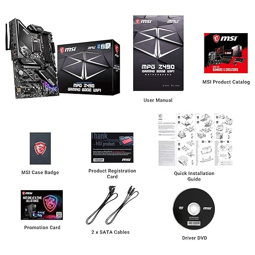 MSI MPG Z490 Gaming Edge WiFi ATX Gaming Motherboard (10th Gen