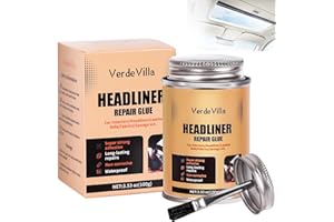 VERDEVILLA Headliner Repair Glue, Car Headliner Adhesive with Brush, Car Roof Liner Fabric Adhesive, Upholstery Glue for Cars,Headliner Repair Kit, Suitable for Automotive interiors, Fabric, Leather
