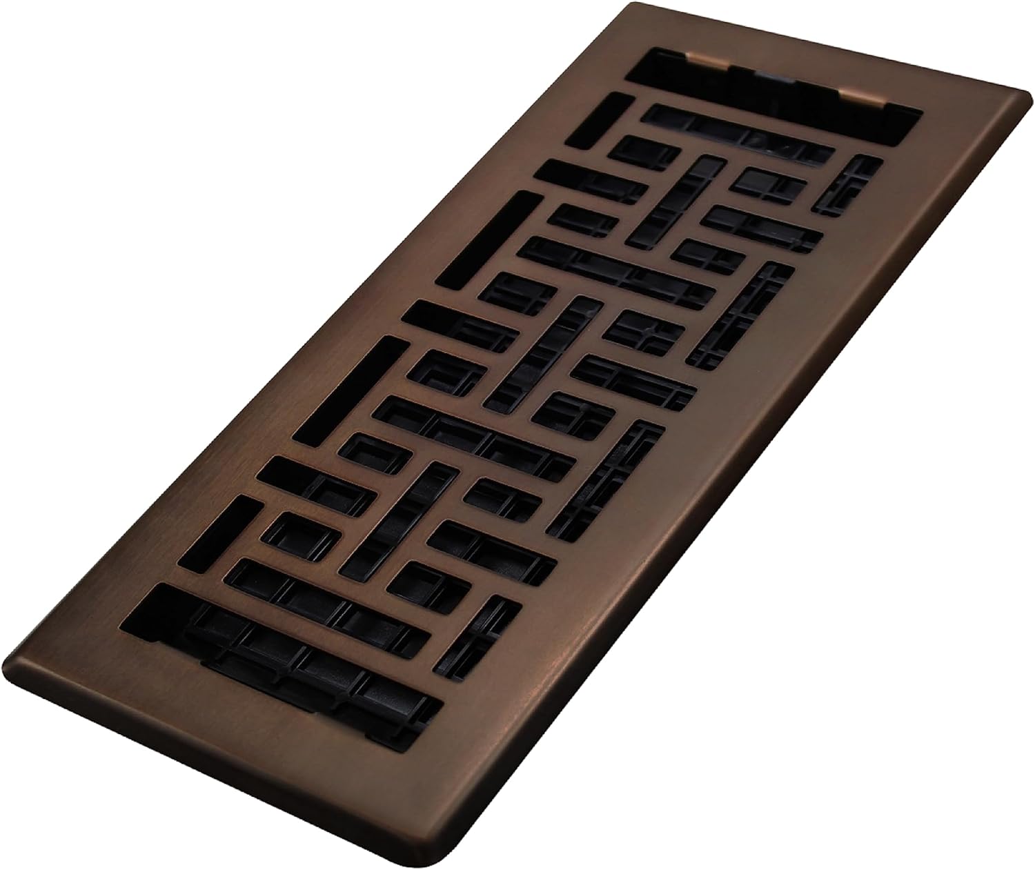 Registers, Grilles & Vents - Decor Grates AJH410-RB Oriental Floor Register, 4x10 Inches, Rubbed Bronze Finish