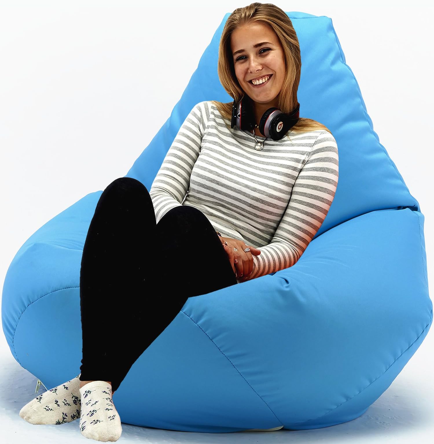 XXX-L GIANT Aqua Highback Beanbag Water Resistant Beanbags for indoor or outdoor use Great as Gaming Chair or garden chair