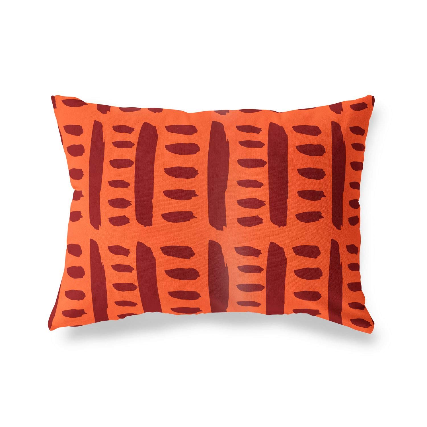 BonaMaison Decorative Cushion Cover, Orange Bordeux Throw Pillow Covers, Home Decorative Pillowcases for Livingroom, Sofa, Bedroom, Size: 45X60 Cm - Designed and Manufactured in Turkey