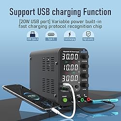 Jesverty DC Power Supply Variable, 0-32V 0-10A