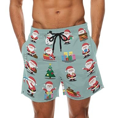 christmas swimming shorts