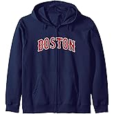 BOSTON - Throwback Design - Classic Zip Hoodie