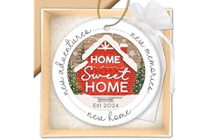 HEXMOZ New Home Ornament 2024 - House Warming Gifts New Home, Best Housewarming Gifts for New House Couples, New Home Gift Ideas - First Home Gifts for New Home Owners, Men, Women - New House Decor