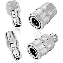Qoroos 2 Sets NPT 1/4 Inch Quick Connect Pressure Washer