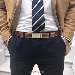 CHAOREN Leather Ratchet Belt Men - Customizable