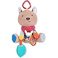 Skip Hop Bandana Buddies Baby Activity and Teething Toy with Multi-Sensory Rattle and Textures, Kangaroo
