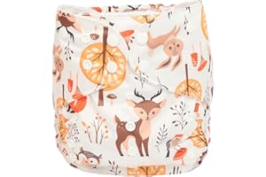 SIGZAGOR 2 to 7 Years Old Junior Big Cloth Diaper Pocket Reusable Washable Baby Toddler (Deer Forest)