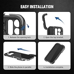NEEWER 15 Pro Cage Phone Video Rig with Snap On