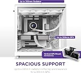 NZXT H6 Flow Compact Dual-Chamber Mid-Tower with Glass Panels White view 8