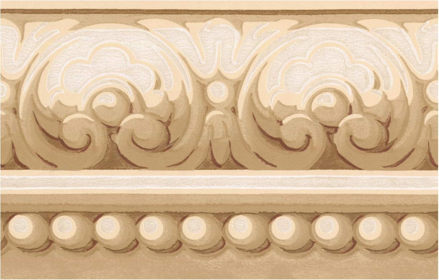 Prepasted Wallpaper Border Victorian Scrolls Mustard Beige Wall Border Retro Design Roll 15 Ft X 5 In Amazon Com Prepasted Wallpaper Border Victorian Scrolls Mustard Beige Wall Border Retro Design Roll 15 Ft X 5 In Amazon Com