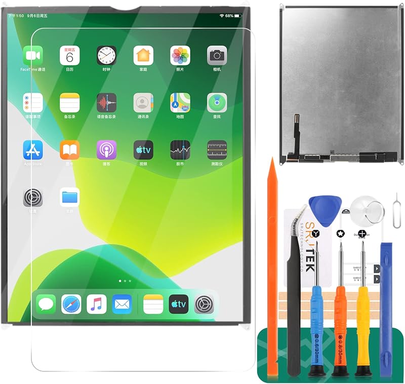 SRJTEK LCD Screen for iPad 5 9.7 Air 1 2017 2018 5th 6th Gen Replacement Display