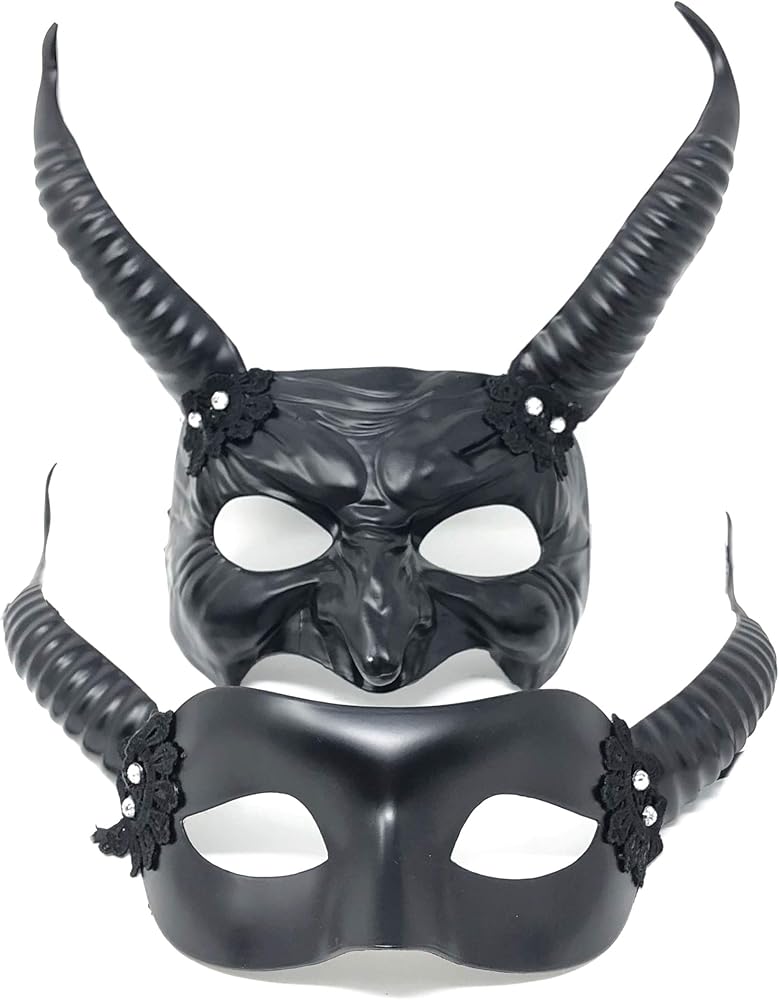 Amazon Com Storm Buy Ram Goat Couples Men Women Masquerade Mask