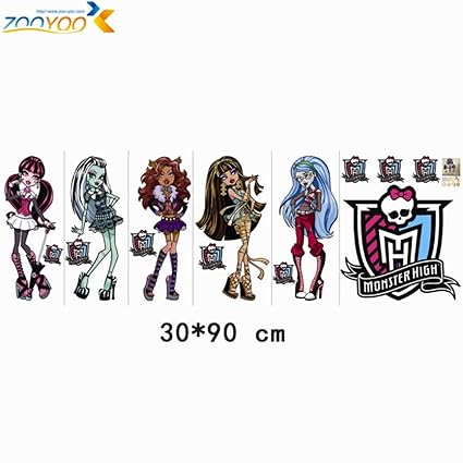 Amazon Com Ptk12 Monster High Wall Art Girls Room Home