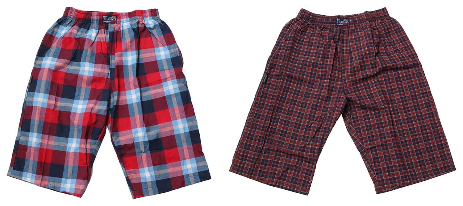 Buy SRS Men's Cotton Shorts Combo of 2 (20_XL, MultiColour, XLarge