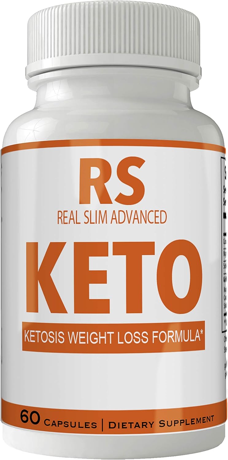 Real Slim Keto Pills 800mg Advanced GO BHB Capsules Ketones BHB Ketogenic Supplement for Weight Loss Pills 60 Capsules 800 MG GO BHB Salts to Help Your Body Enter Ketosis More Quickly