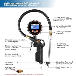 CZC AUTO Digital Tire Inflator Pressure Gauge, LED