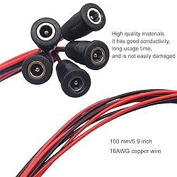 weideer 5Pcs 10A DC-099 DC Power Jack Cord Socket
