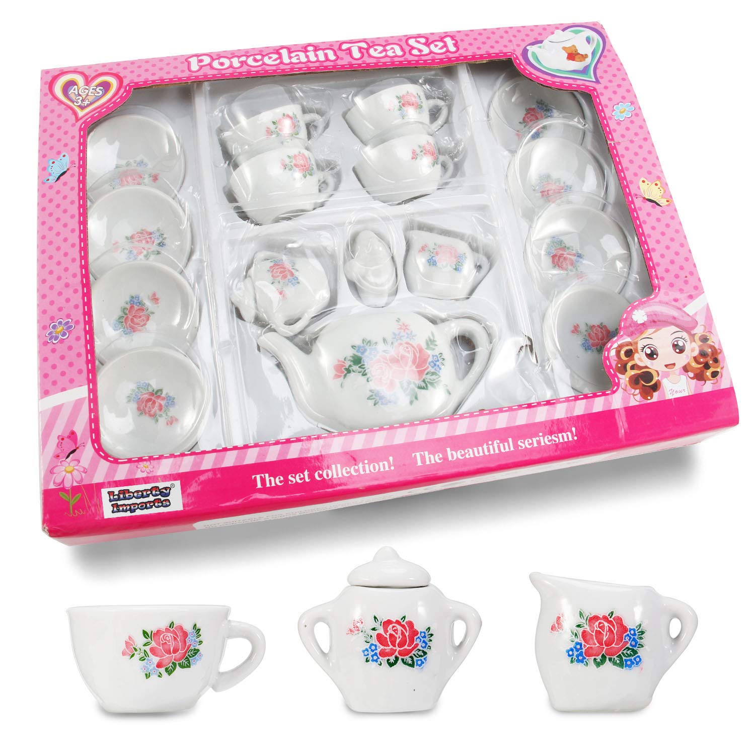 schylling ladybug tea set basket