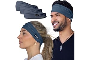 GOOD BANDS Sweatband for Men and Women - Unisex Non Slip Headband That Wicks Moisture and Eliminates Excess Sweat - Durable & Long-Lasting - Running, Sports, Gym