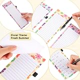Thboxes 3 Pack Magnetic Shopping List Pad Fridge Floral 180 Sheets view 4