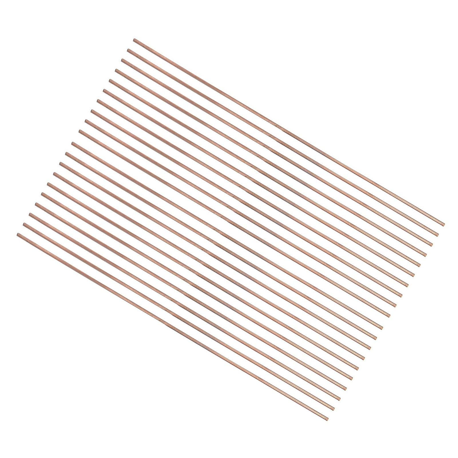 WGFOIP 20Pcs Brass Welding Rods, Copper Welding Wires Brazing Welding Rods Soldering Rods for Welding Brazing Repair