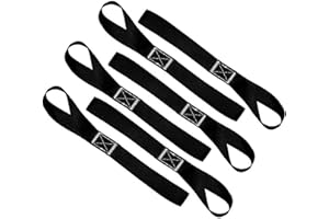 6Pcs Soft Loop Motorcycle Tie Down Straps - Guaranteed 10,427lb Max Break Strength, for Securing ATV UTV Motorcycles Scooters
