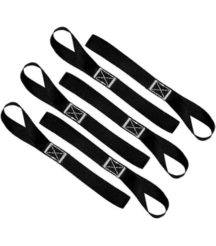 Buy 6 Pack Soft Loop Tie Down Straps, Ratchet Straps Heavy Duty Tie Down Strap, Black Ratchet Tie Down Straps For Securing Cargo On Truck Atv Utv - View #4