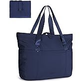 BAGSMART Tote Bag for Women, Foldable Tote Bag With Zipper Travel Large Shoulder Bag Handbag for Work