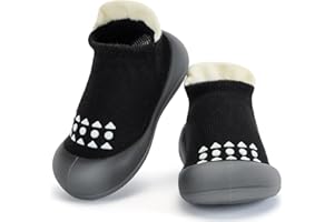 BACSAC Infant Walking Shoes Baby Sock Shoes with Soft Rubber Sole, Non-Slip Toddler Slippers for boys and girls, Breathable Sneakers