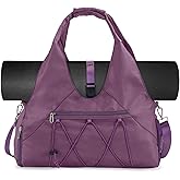 Forestfish Gym Bag For Women With Yoga Mat Holder & Shoe Compartment & Wet Dry Storage Pocket & Adjustable Strap