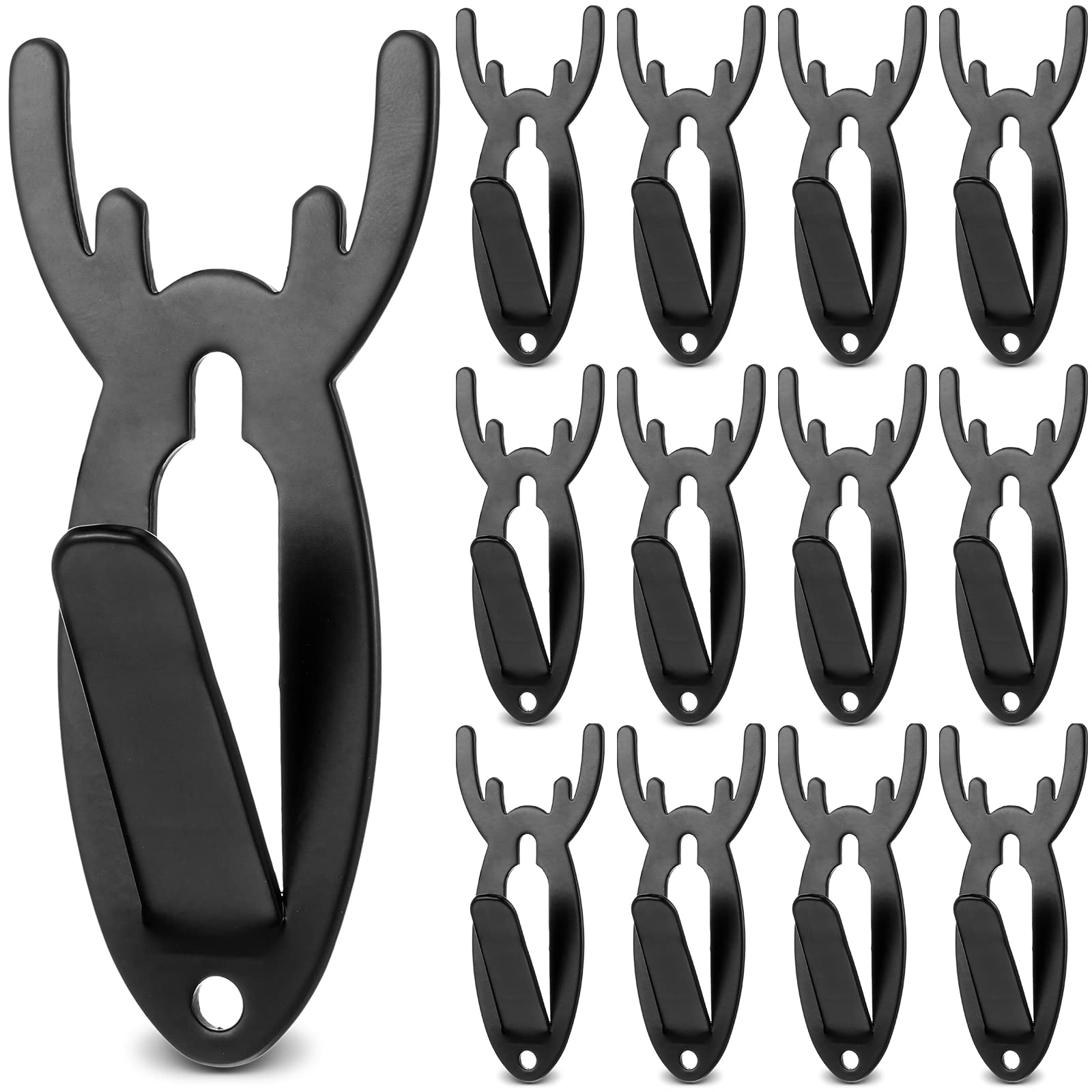 View 1 of 2 Pieces European Mount Skull Hanger Deer Skull Hooks Antler Style Mounts Deer Hanging and Easy Installation for Bedroom Living Room Home Indoor and Outdoor Use