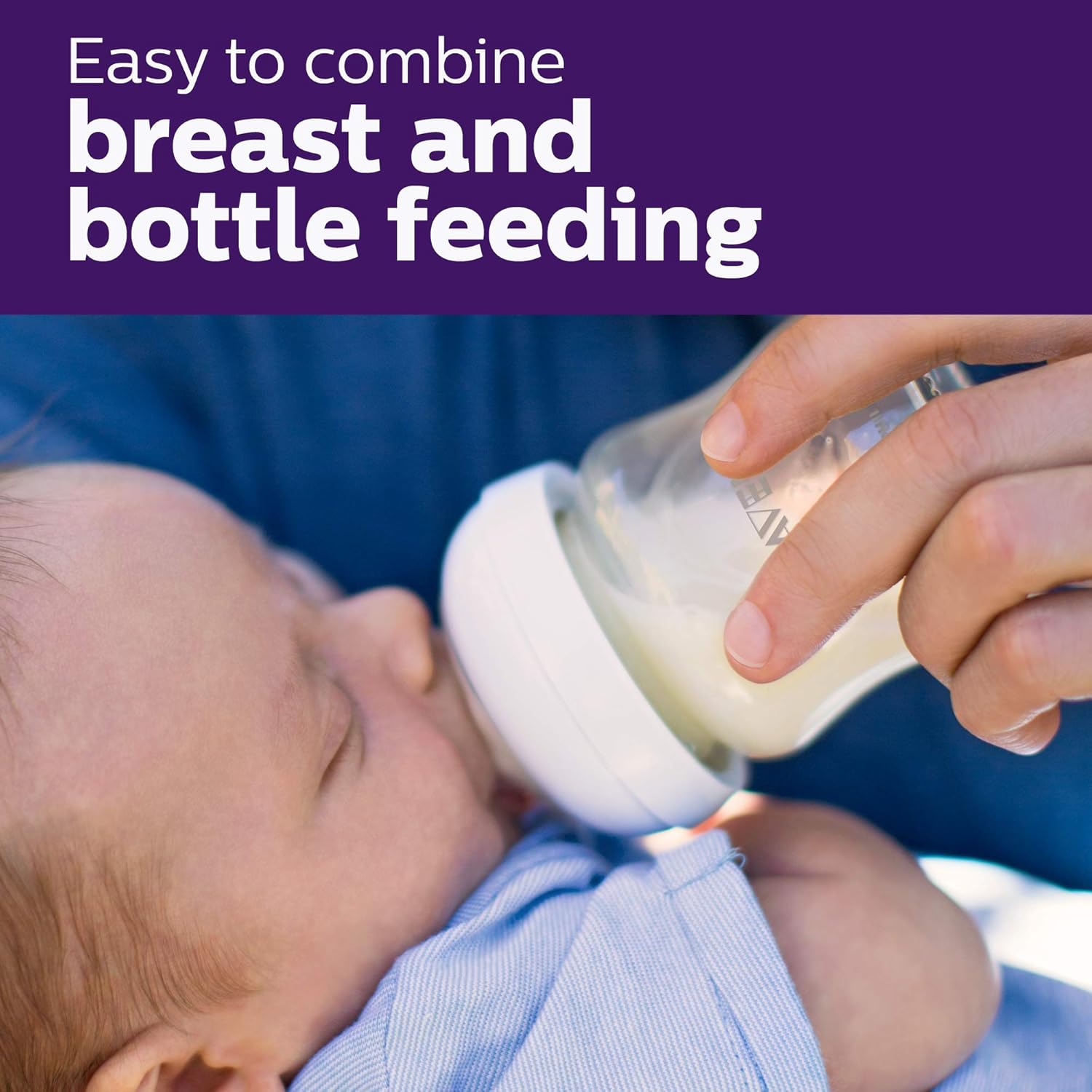 Philips Avent Natural Glass Baby Bottle, Clear, 9oz, 4pk, SCF703/47 : Baby