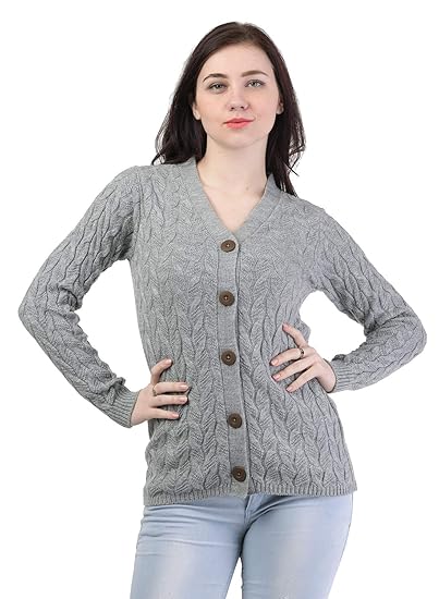 Acrylic V-Neck Sweater at Amazon 