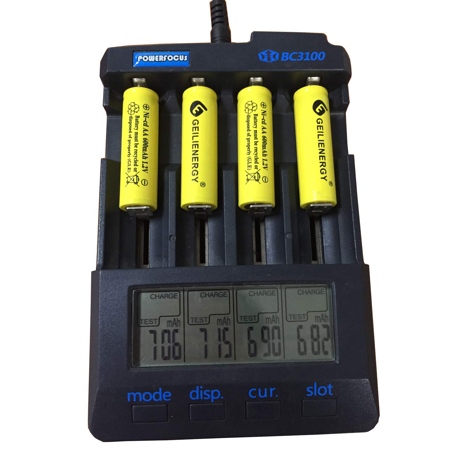 ni-cd aa 600mah 1.2v Rechargeable Battery for Solar 2A Solar Batteries for Outdoor Solar Lights (8 Pack AA Yellow)