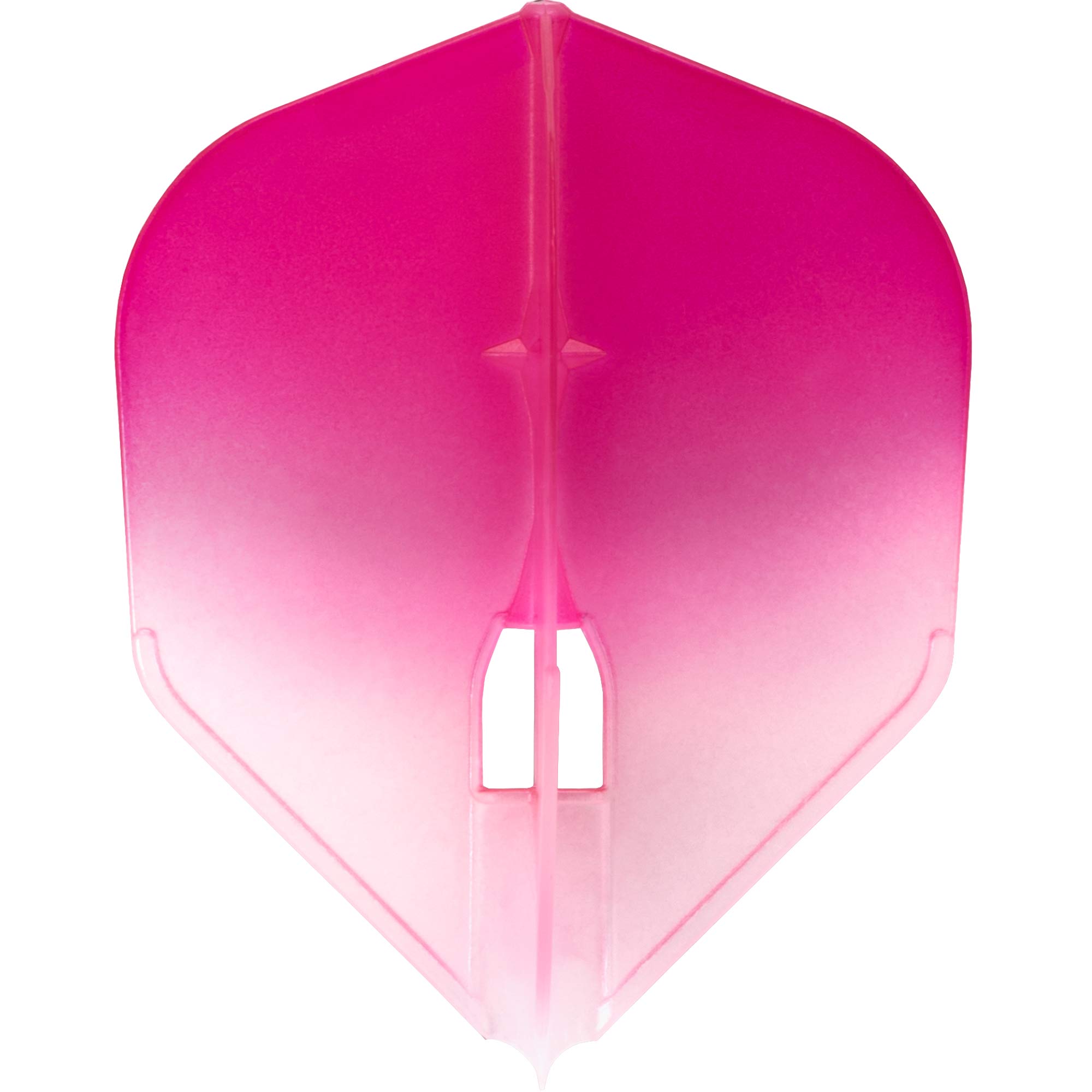 L-Style LS494 L-Flight Pro | Champagne Dart Flight Pro in Standard Shape with Two Tone Gradient, L3, Pink/White