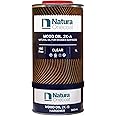 Natura Onecoat 2 Component Wood Stain Oil, 1.3 L (43.95 fl oz), Clear, Easy to Apply, Very Low Odor, Linseed Oil, Interior Furniture & Flooring, Dries Fast, VOC/Solvent Free, Durable Hardwax Oil